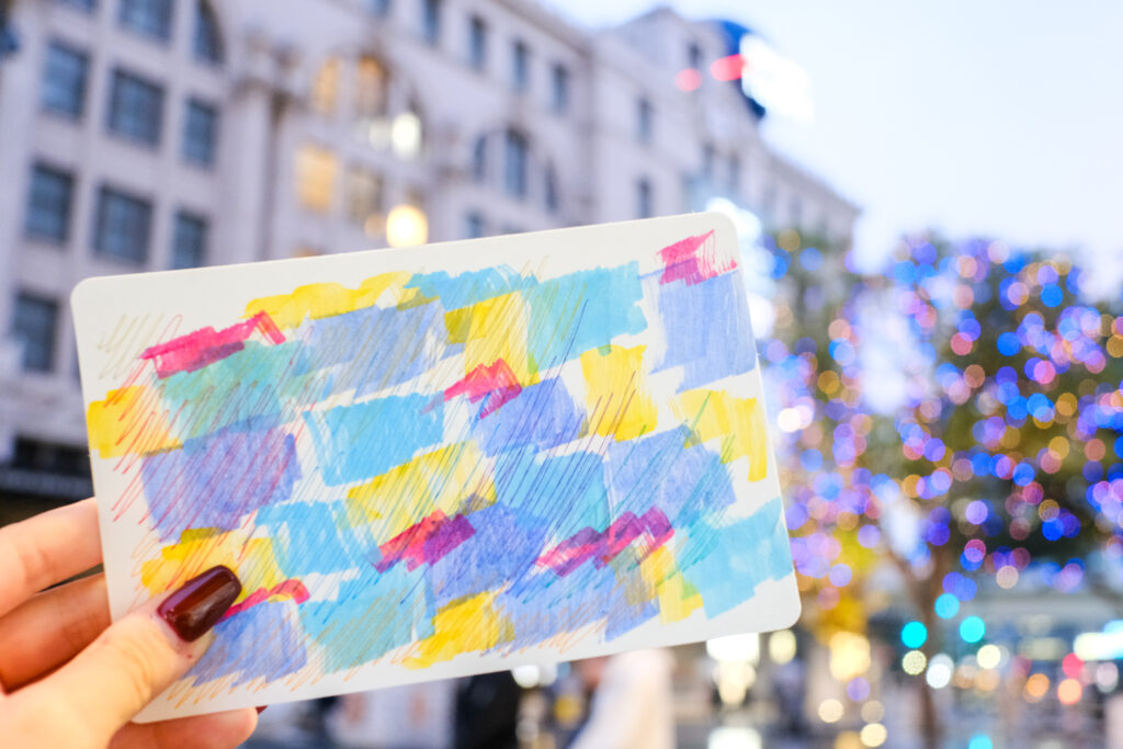 なんば広場でNAMBA MASHUPの一環で開催されたワークショップ